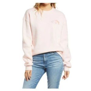 Billabong Heritage Arc Graphic Sweatshirt Blush Pink S